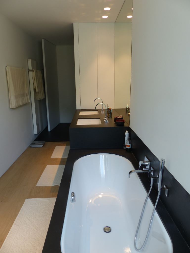 Bathroom with Black Slate