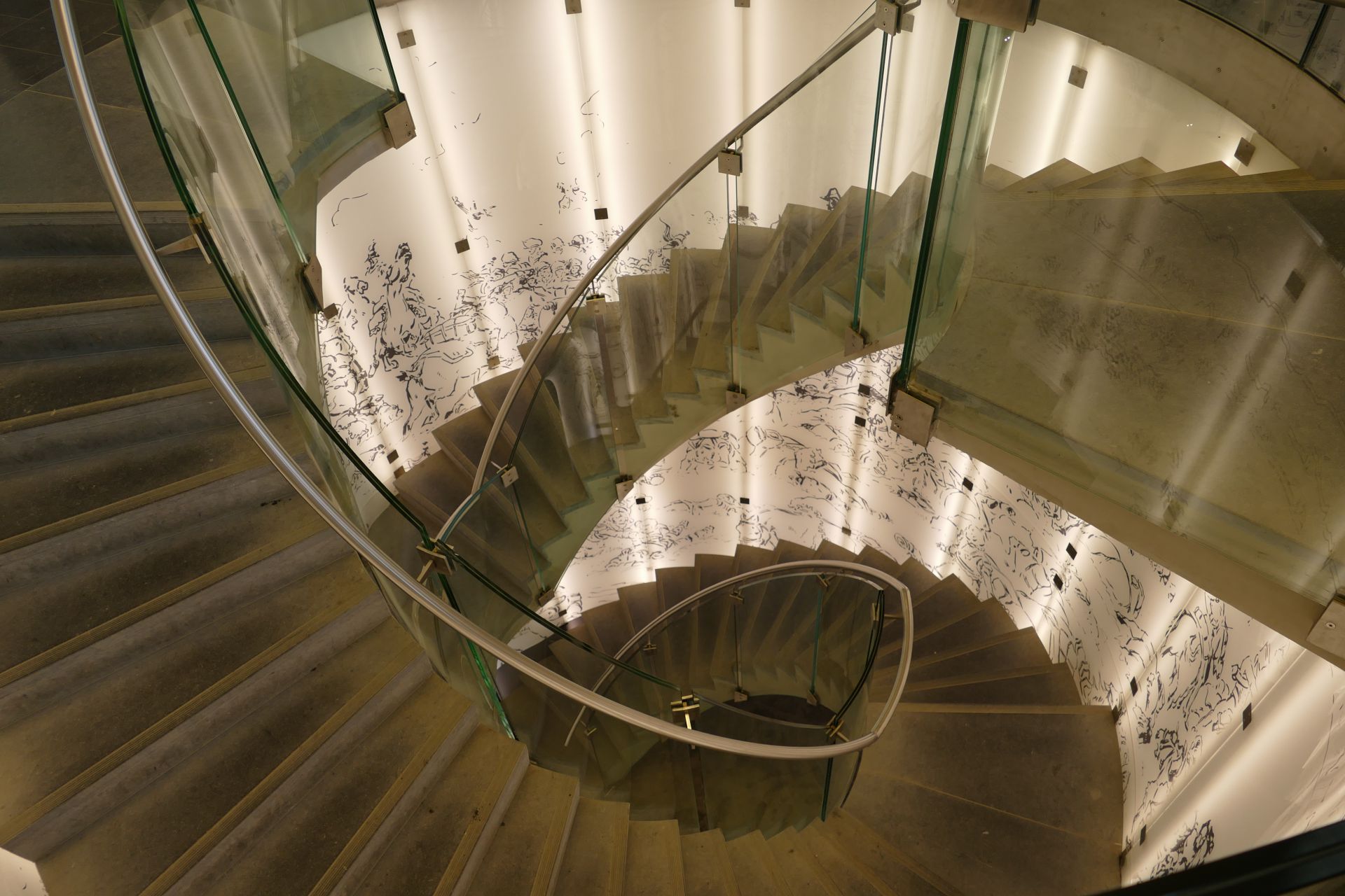 Stairs in The Memorial of Waterloo