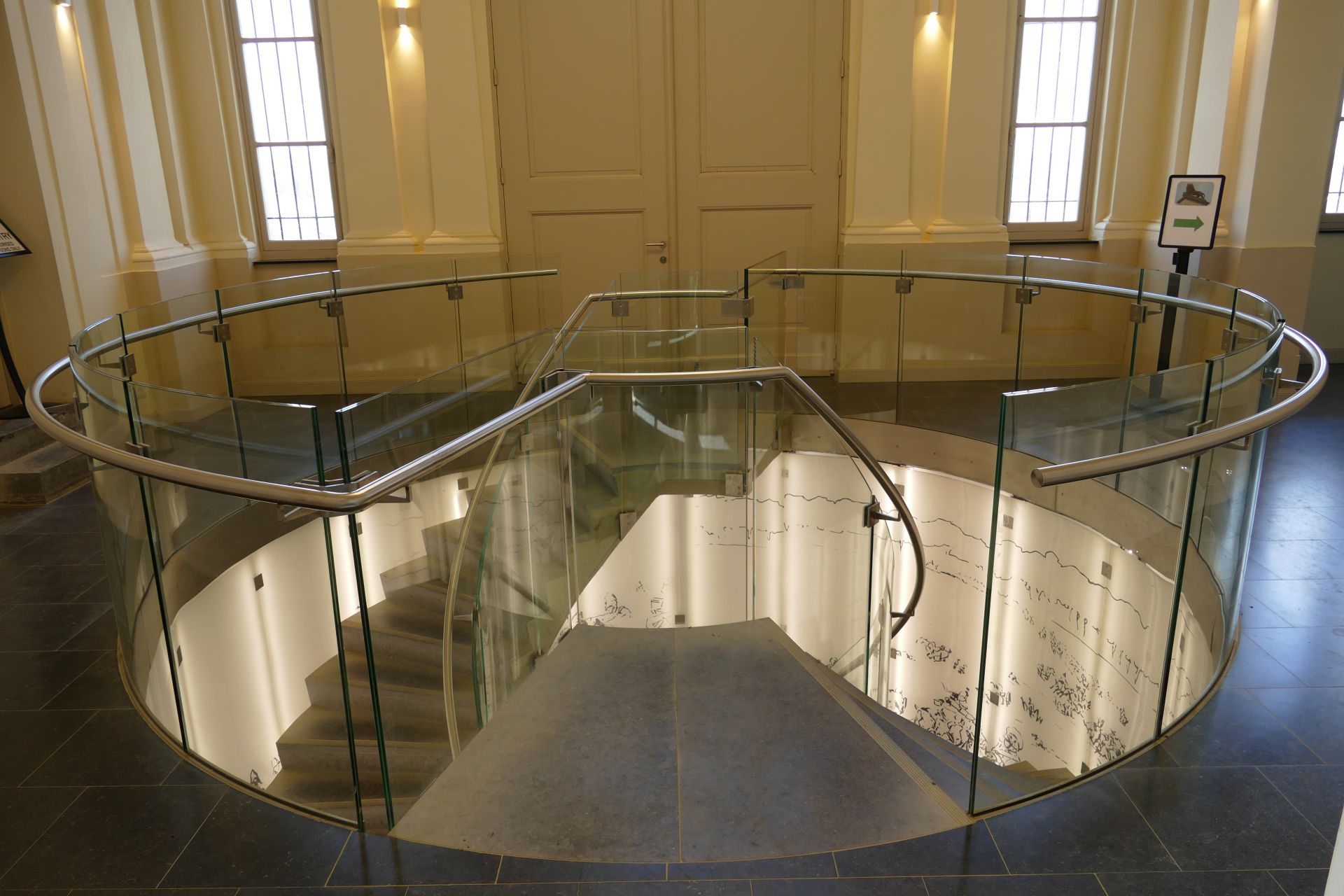 Stairs in The Memorial of Waterloo