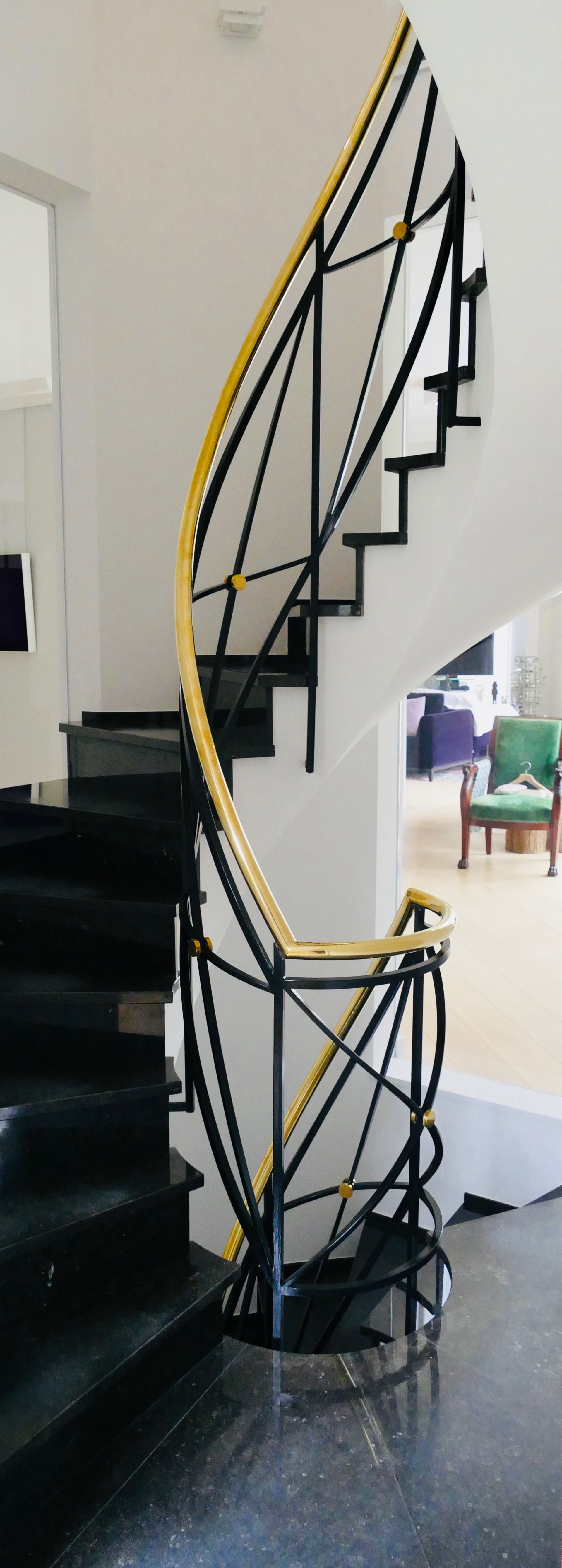 Stairs with Belgian Blue Stone