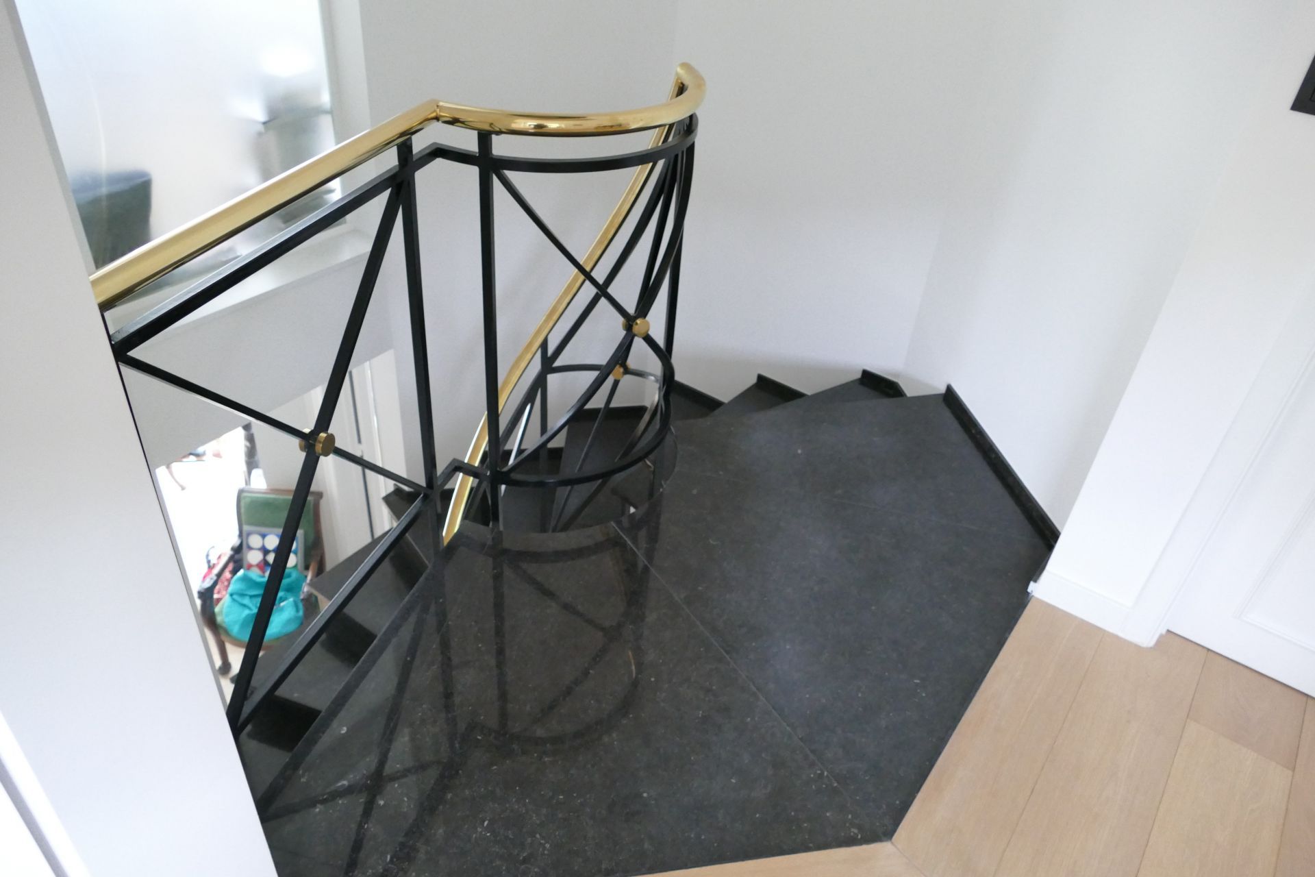 Stairs with Belgian Blue Stone
