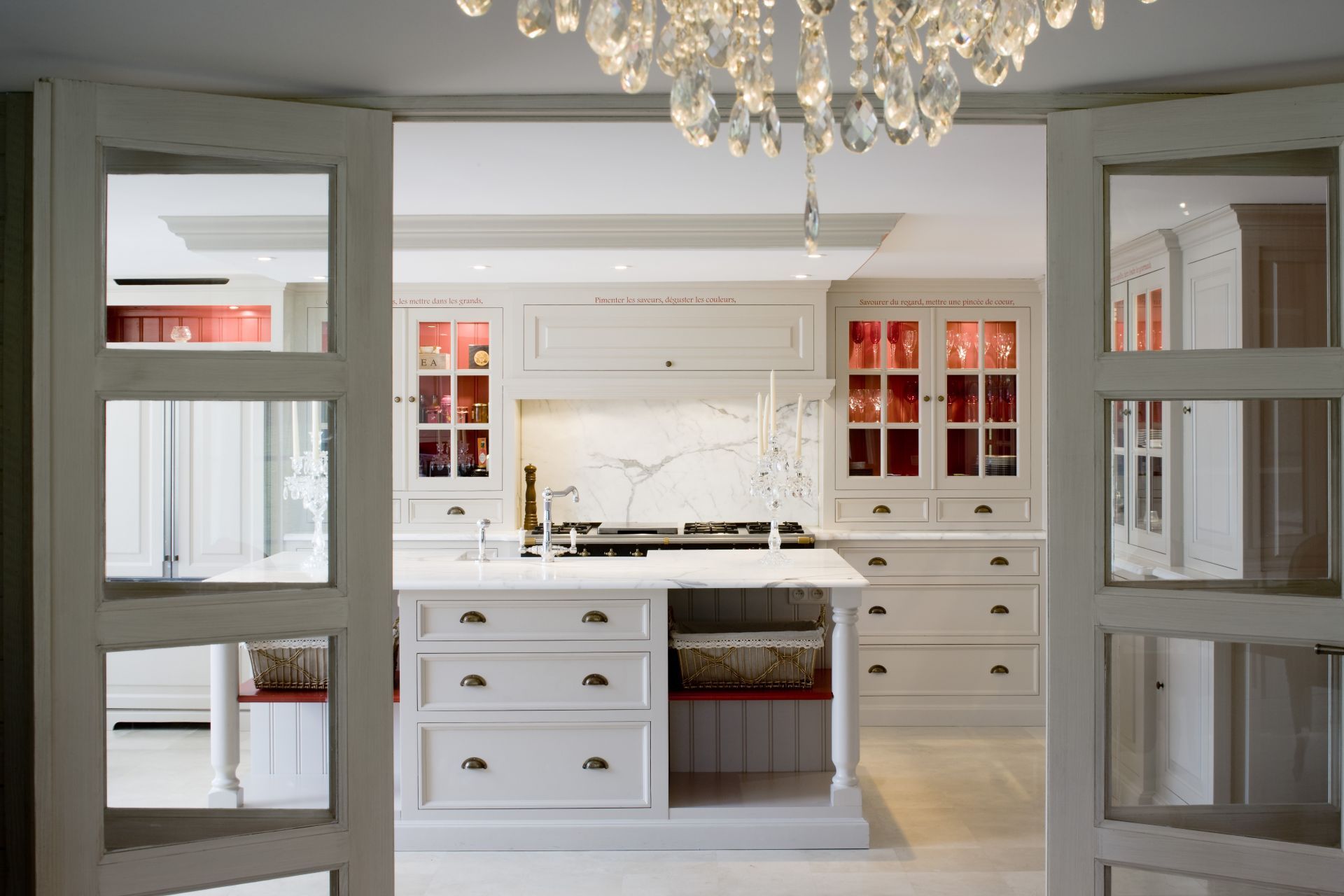 Kitchen with white Carrara C
