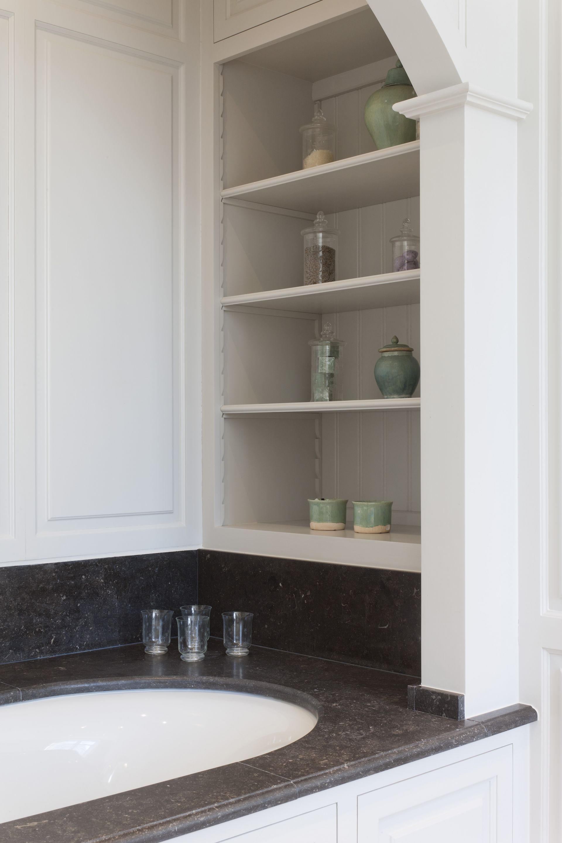 Bathroom with Belgian Blue Stone